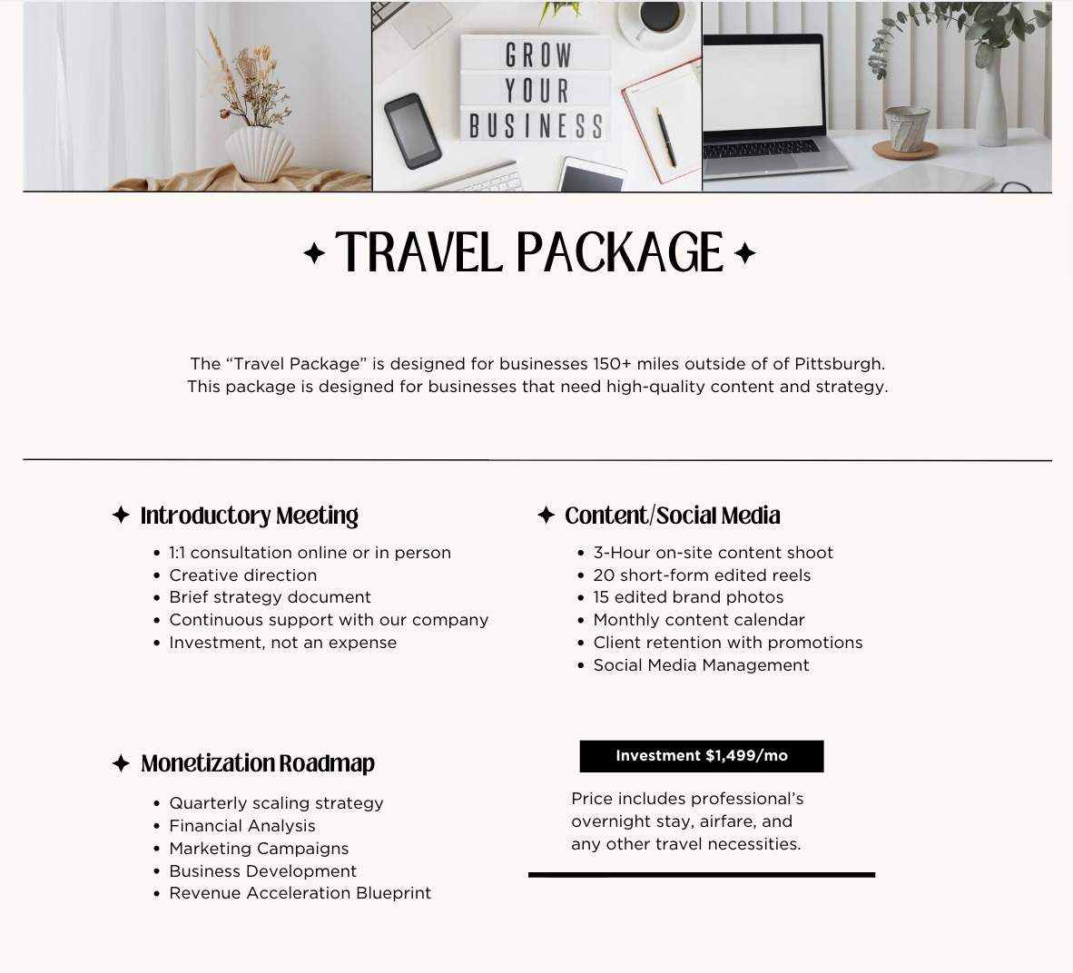 Travel Consulting Package